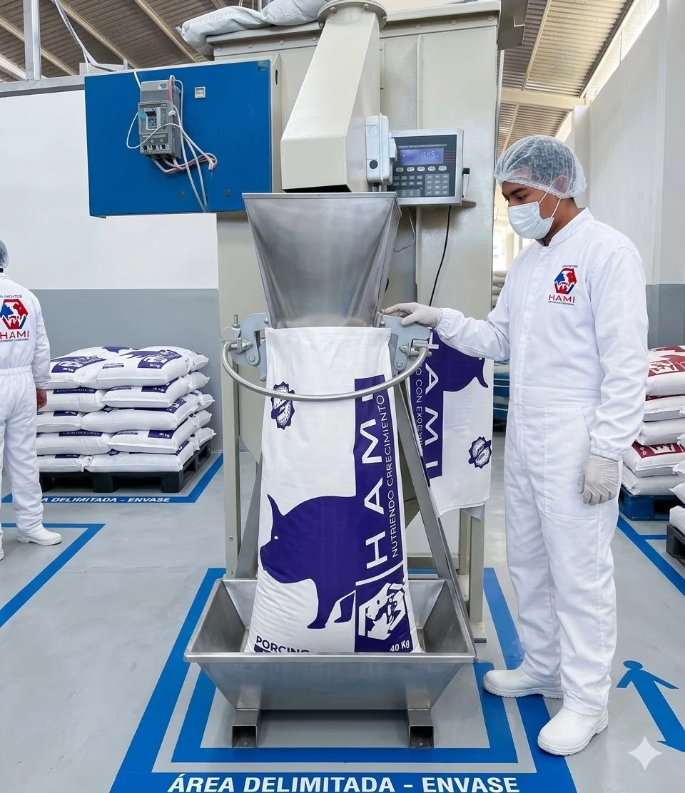 Fábrica de nutrición pecuaria Alimentos Hami en Tlacotepec de Benito Juárez